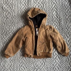 Carhartt Duck Brown Jacket youth size 6/7